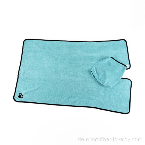 Haustiertrocknendes ultra-absorbierendes Handtuch aus Mikrofaser-Badetuch für Hunde